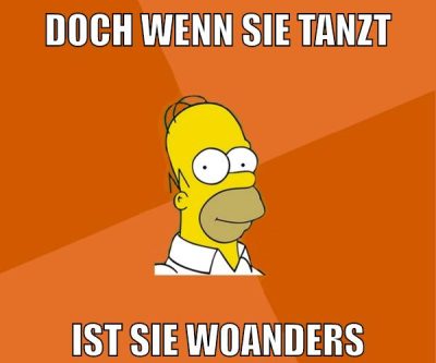 doch wenn sie tanzt ist sie woanders