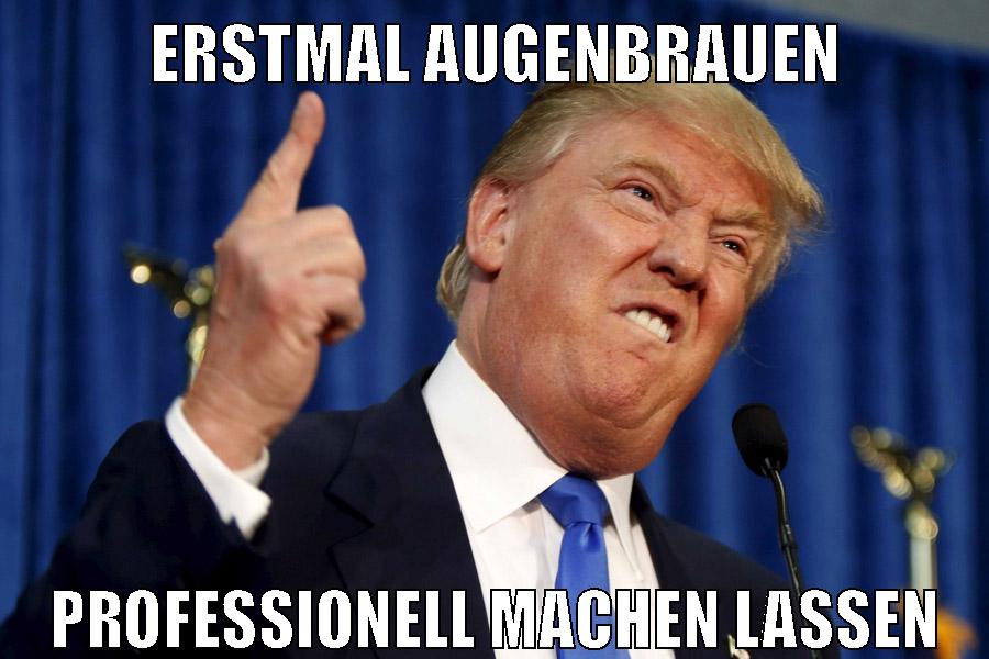 Erstmal Augenbrauen Professionell machen lassen