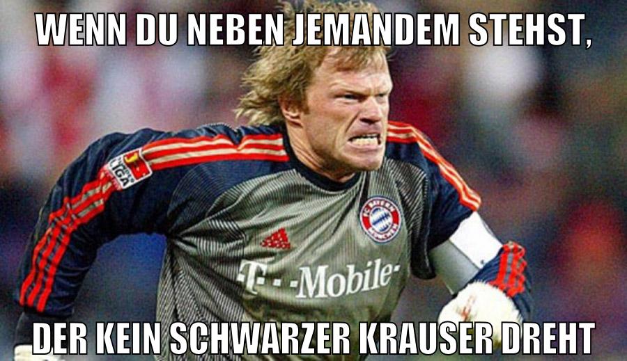 Wenn du neben jemandem stehst, der kein schwarzer krauser dreht
