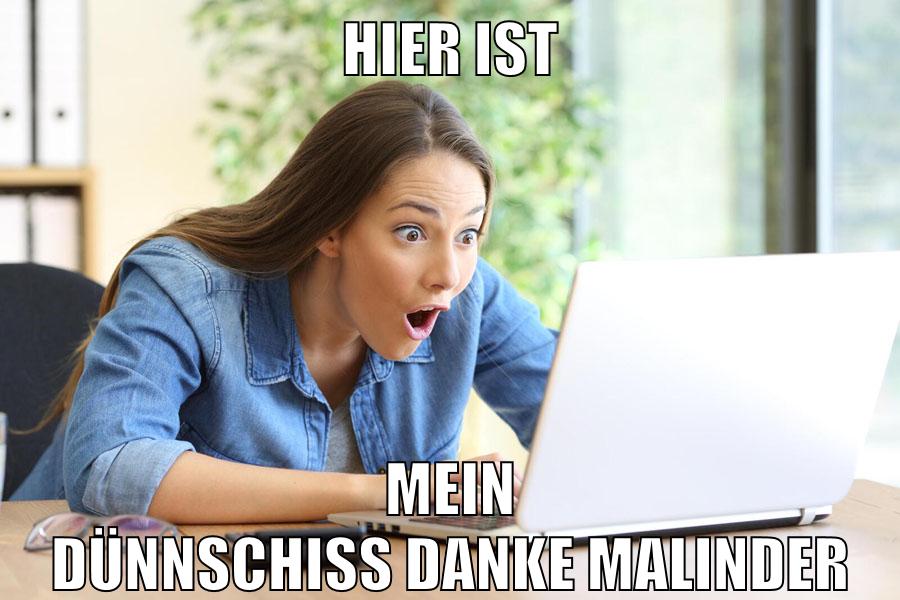 hier ist mein dünnschiss danke malinder