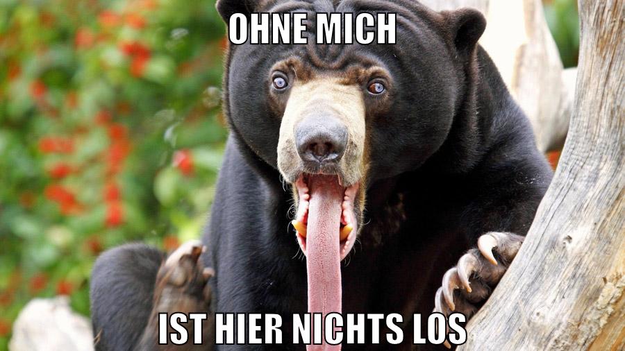 ohne mich ist hier nichts los