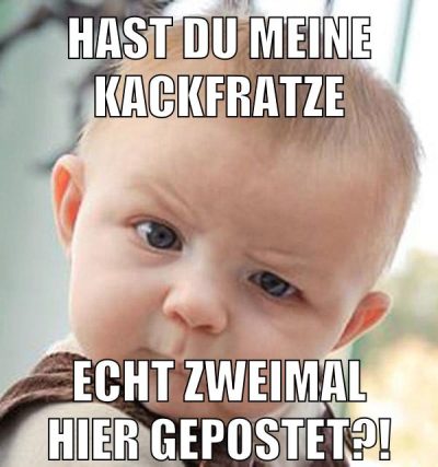 Hast du meine kackfratze echt zweimal hier gepostet?!