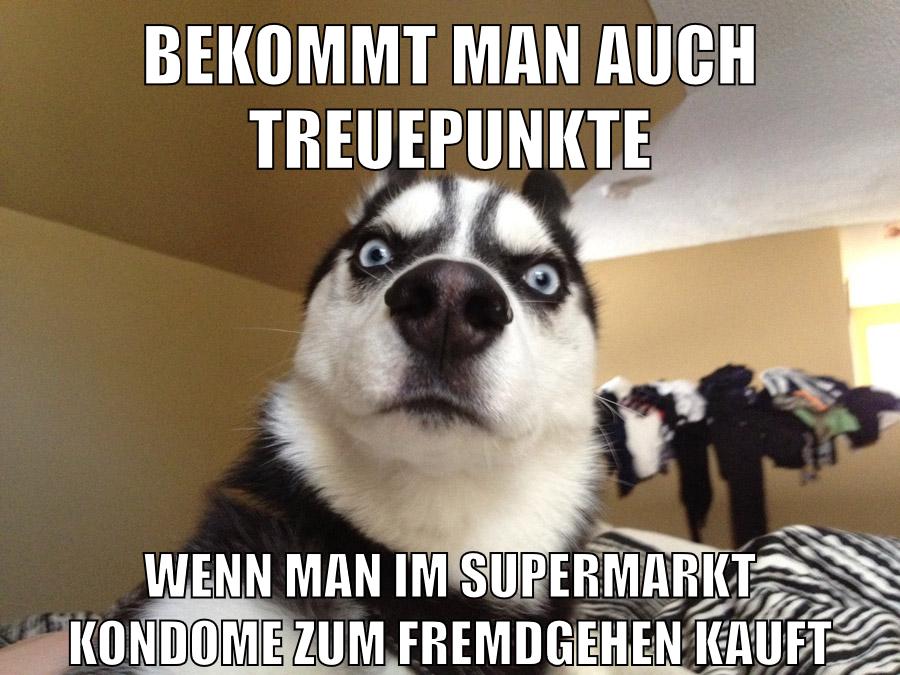 Bekommt man auch Treuepunkte Wenn man im Supermarkt Kondome zum Fremdgehen kauft