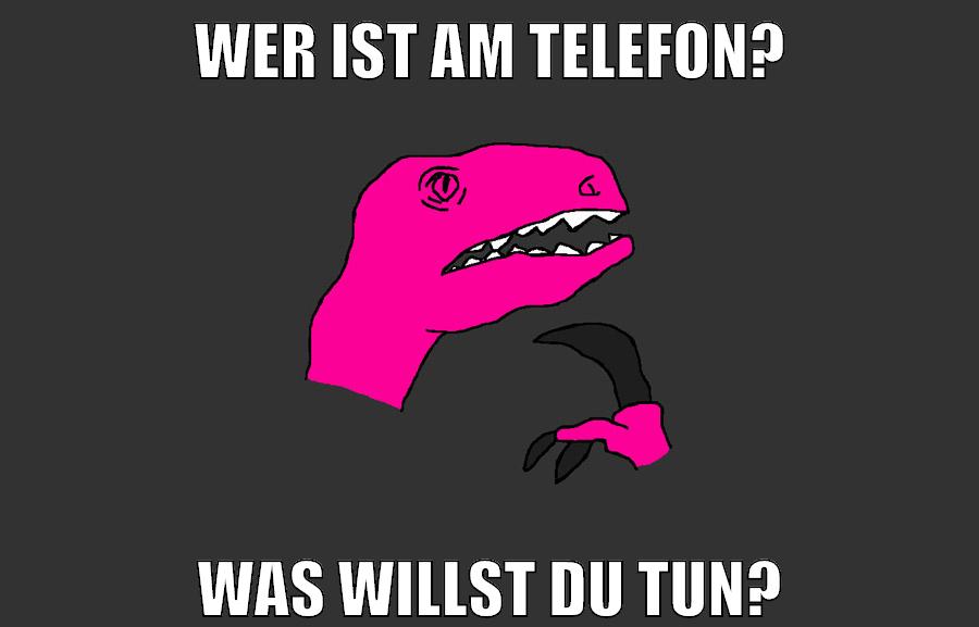 Wer ist am Telefon? Was willst du tun?
