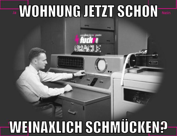 wohnung jetzt schon weinaxlich schmücken?
