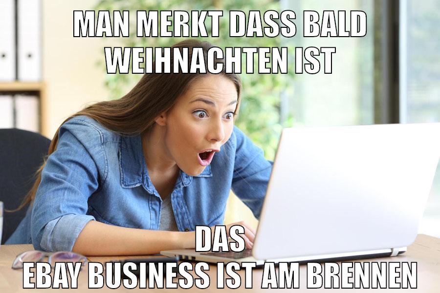 man merkt dass bald weihnachten ist das ebay business ist am brennen