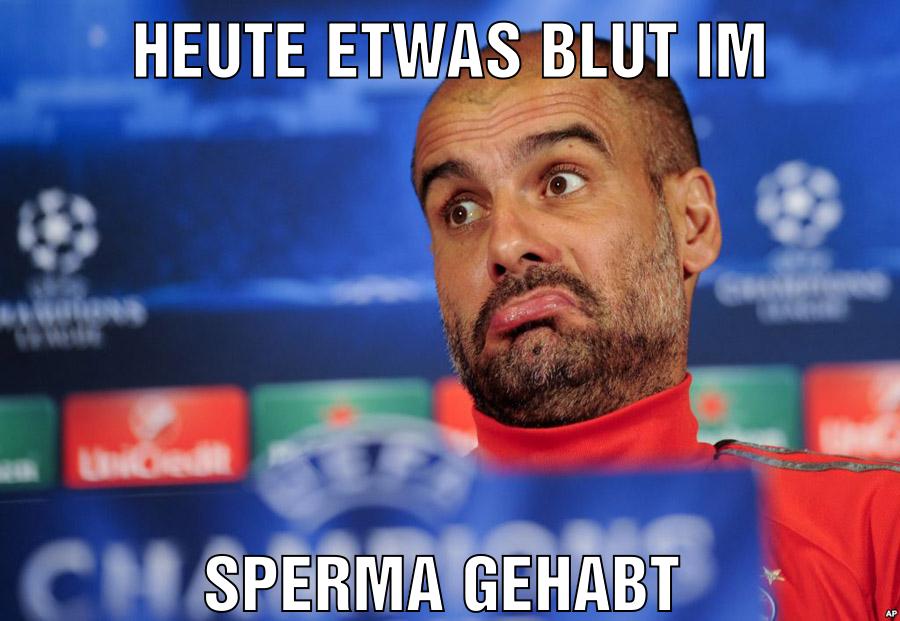 Heute etwas Blut im Sperma gehabt