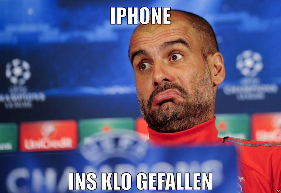 iPhone ins klo gefallen