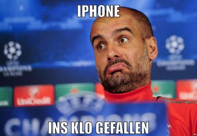 iPhone ins klo gefallen