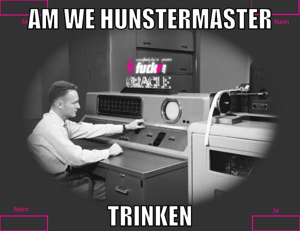 Am we hunstermaster trinken
