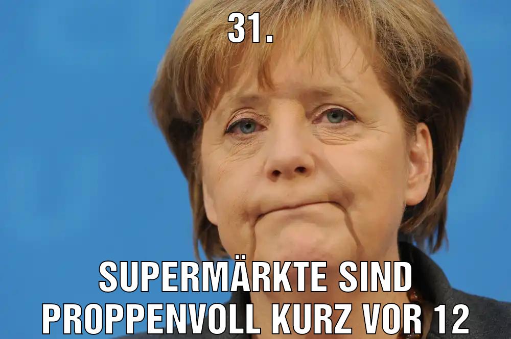 31. Supermärkte sind proppenvoll kurz vor 12