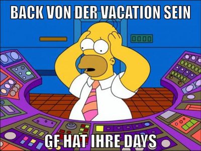 back von der vacation sein gf hat ihre days