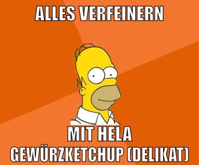 alles verfeinern mit hela gewürzketchup (delikat)