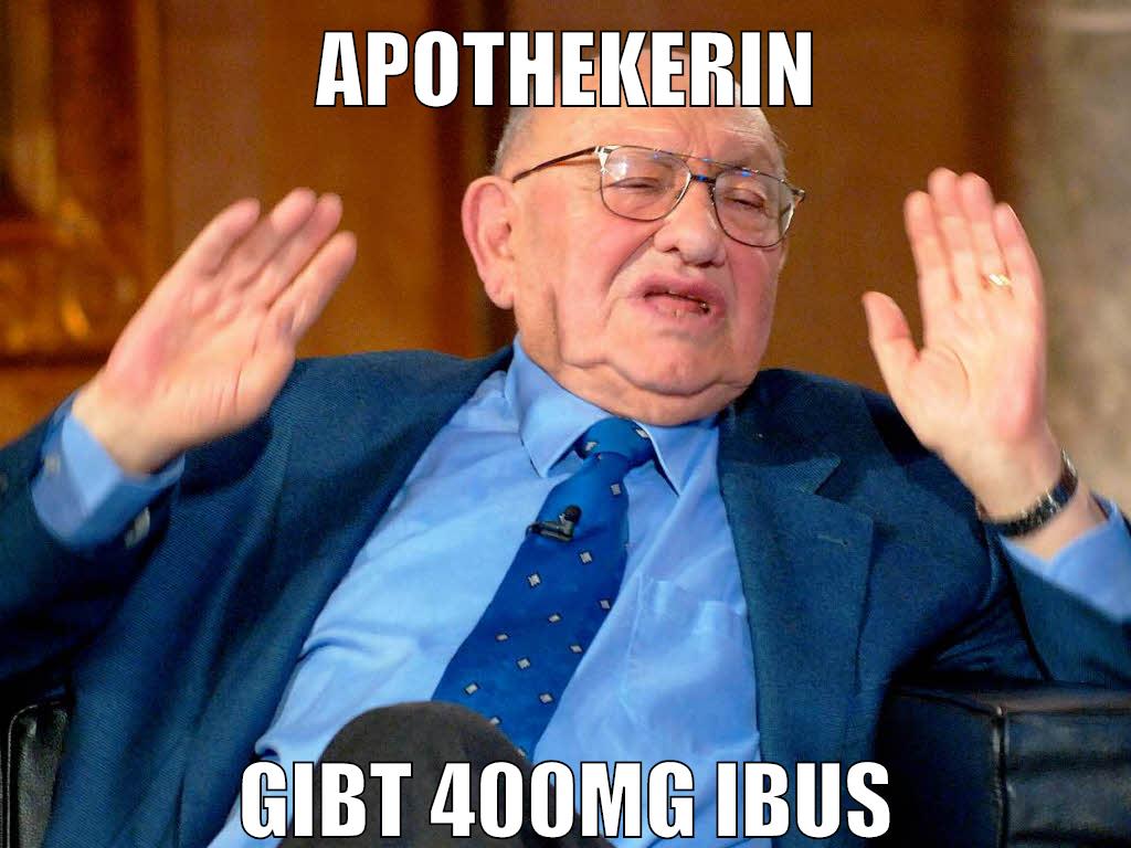 apothekerin gibt 400mg ibus