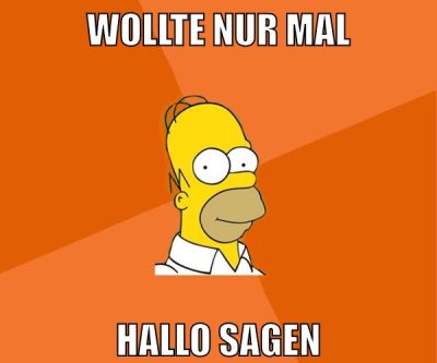 wollte nur mal hallo sagen