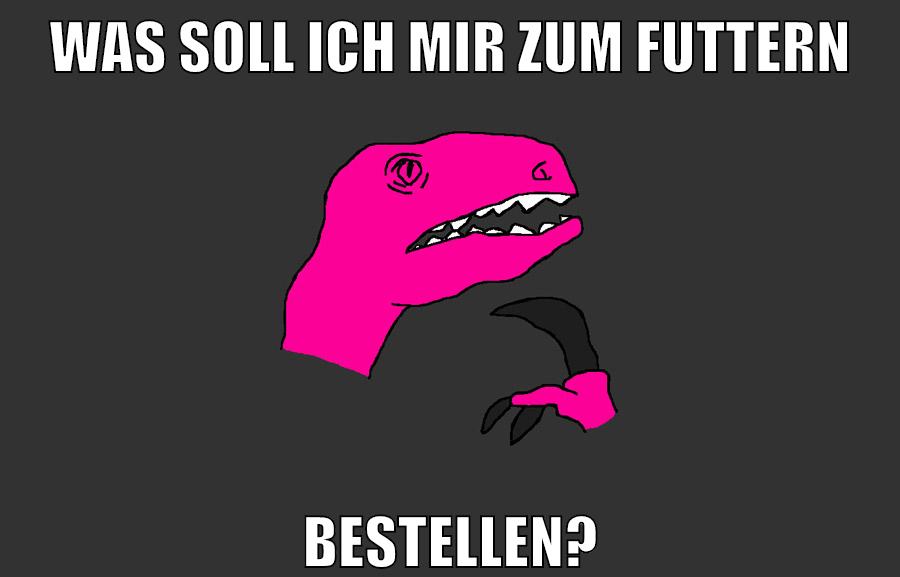 was soll ich mir zum futtern bestellen?