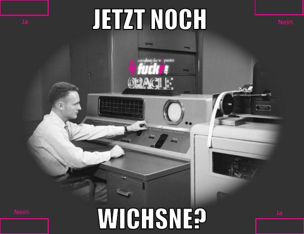 Jetzt noch wichsne?