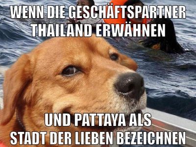 Wenn die Geschäftspartner thailand erwähnen Und Pattaya als stadt der lieben bezeichnen