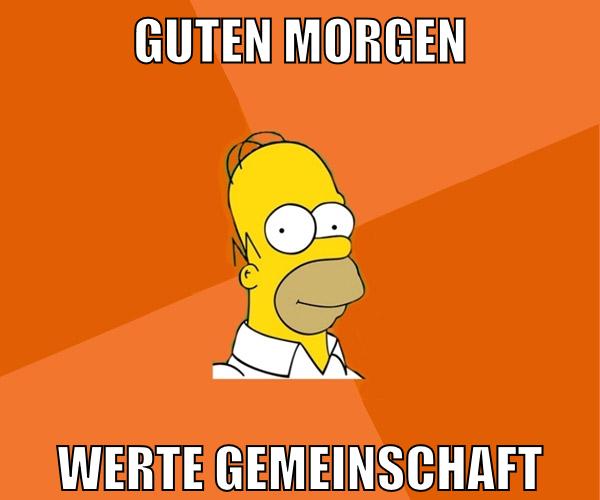 guten morgen werte gemeinschaft