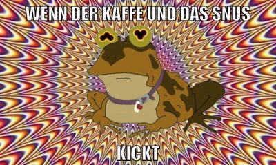 wenn der kaffe und das snus kickt