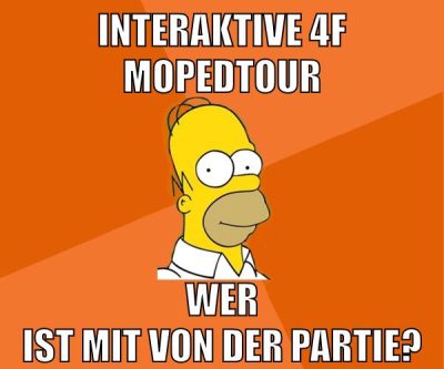interaktive 4f mopedtour wer ist mit von der partie?