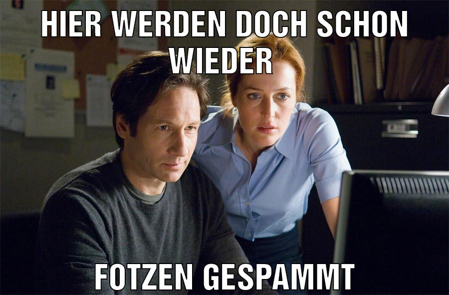 Hier werden doch schon wieder Fotzen gespammt