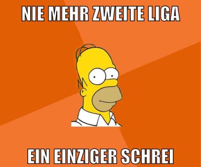 nie mehr zweite liga ein einziger schrei