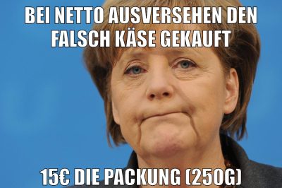 bei netto ausversehen den falsch käse gekauft 15€ die packung (250g)