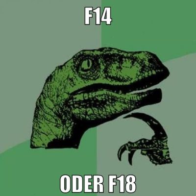 f14 oder f18