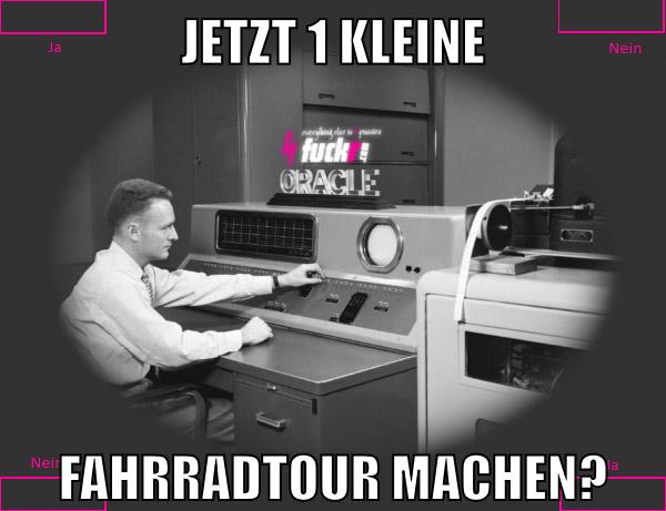 jetzt 1 kleine fahrradtour machen?