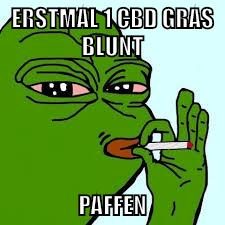 erstmal 1 cbd gras blunt paffen