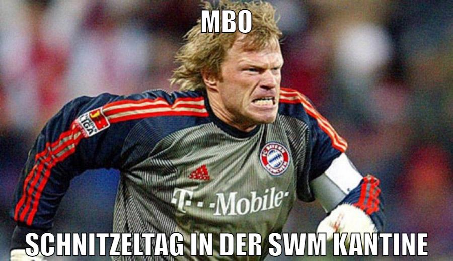 MBO Schnitzeltag in der SWM Kantine