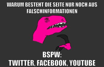 Warum besteht die seite nur noch aus falschinformationen bspw: Twitter, facebook, youtube